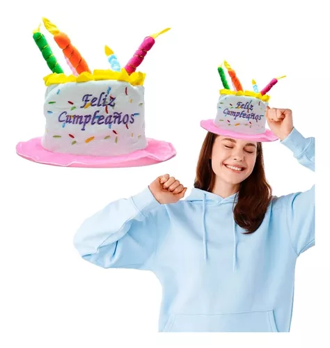 Gorro de cumpleaños con gafas de cumpleaños, gorro de feliz cumpleaños de  felpa con velas multicolores, sombreros de fiesta, accesorios para fotos de  cumpleaños Sincero Hogar