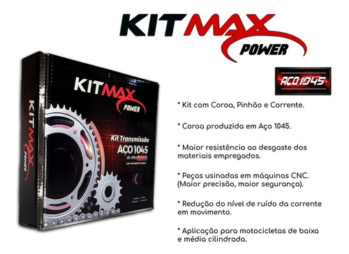 Imagem 3 de 5 de Relação Completa Shineray Xy 50cc Marca Max