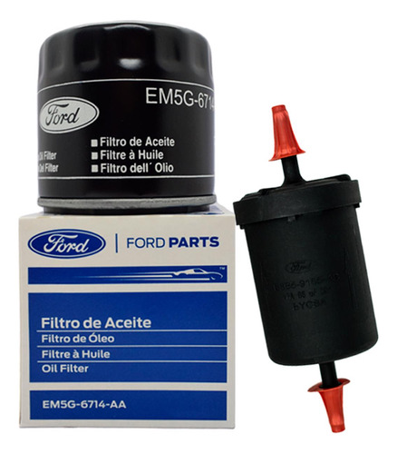 Kit 2 Filtros Aceite + Combustit Ford Ka Rocam 1.0 1.6 08/13