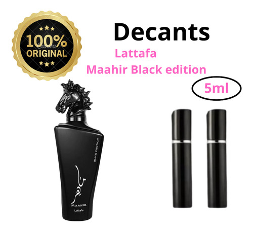 Muestra De Perfume O Decant Lattafa Maahir Black Edition