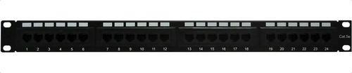 Patch Panel Cat5e 24puertos Jacks Incluidos 1ur Ens-pa24p5e