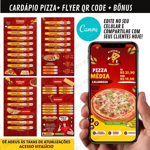 Cardápio Pizza - Minha Gráfica Rápida