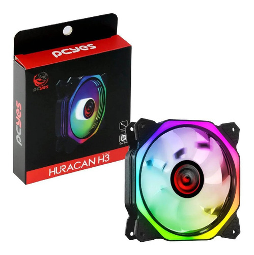 Fan Gabinete - Huracan H3 120mm Led Rgb Pcyes Rgb   