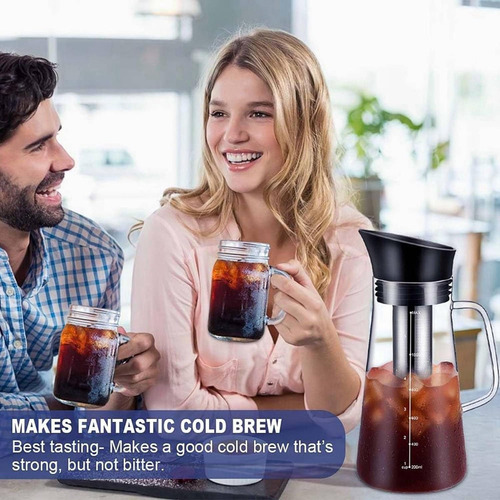 1.2l Cafetera Cold Brew Vidrio Primera Calidad Tetera Helada