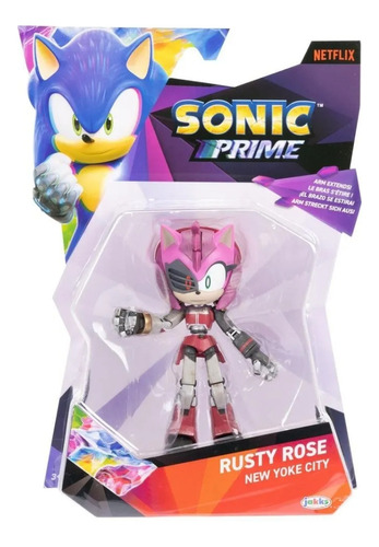 Sonic Prime Figura Articulada Rusty Rose Maze 13cm