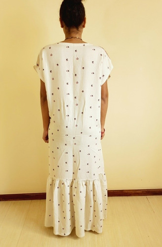 Imagem 5 de 6 de Vestido Feminino Tecido Longo Pilar