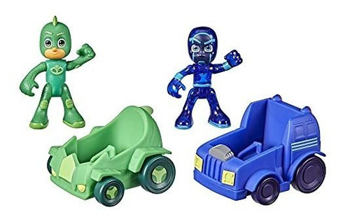 Figura Y Set De Juego - Sets De Juego - Pj Masks Gekko Vs Ni