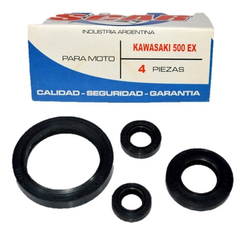 Retenes De Motor Kawasaki Ex 500 Juego 4pz - Rts