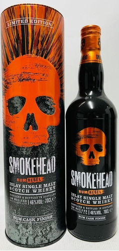 Ron Whisky Smokehead Rebel 700 ml 46% - Malta pura