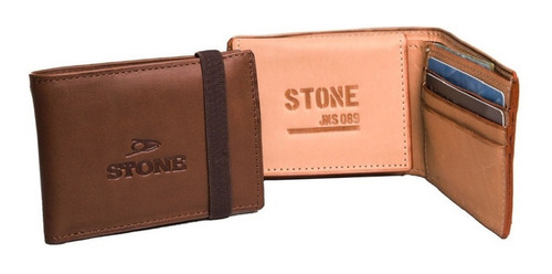 Billetera Hombre Cuero Stone  Vacuno Original 