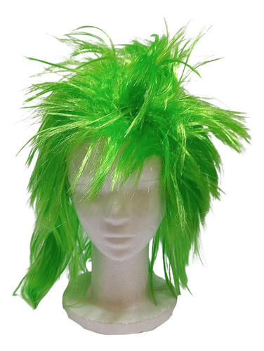 Peluca Punk Pelo Corto Varios Colores Cotillon Disfraz