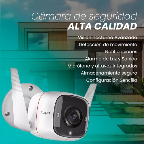 Camara de Seguridad / Vigilancia Interior y Exterior TP-Link Tapo C310 con  Vision Nocturna, Movimien