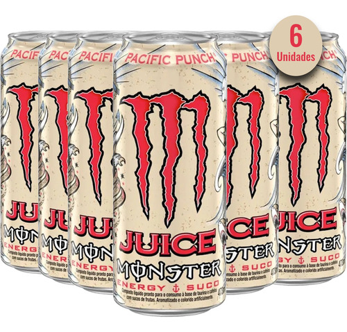 Energético Monster Pacific Punch Lt 473ml (6 Unidades) Kit