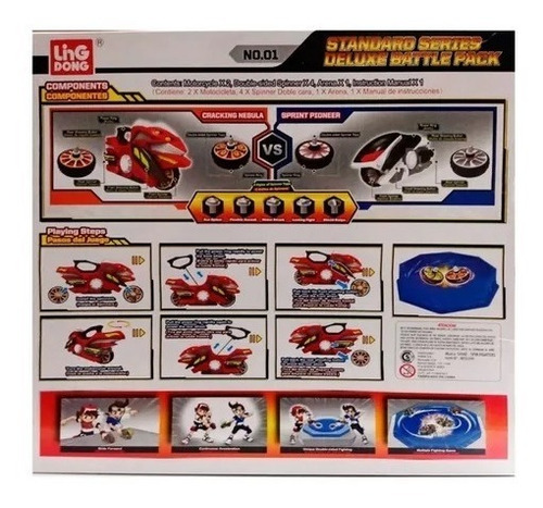 Imagen 2 de 8 de Spin Fighter 5 Lanzador Rip And Go Deluxe Battle Mt0109