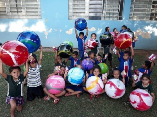 100 Bolas De Praia 40 Cm Bola Grande De Vinil Festa Atacado 