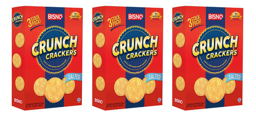 Bisno Crunch Crackers | Galletas De Sal Para Bocadillos | Ga