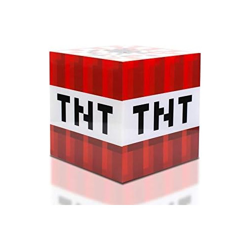 Minecraft Tnt Block - Cubo De Luz Nocturna Led Usb De 6...