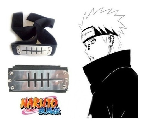 Vincha Bandana Pain Akatsuki - Aldea De La Lluvia - Naruto