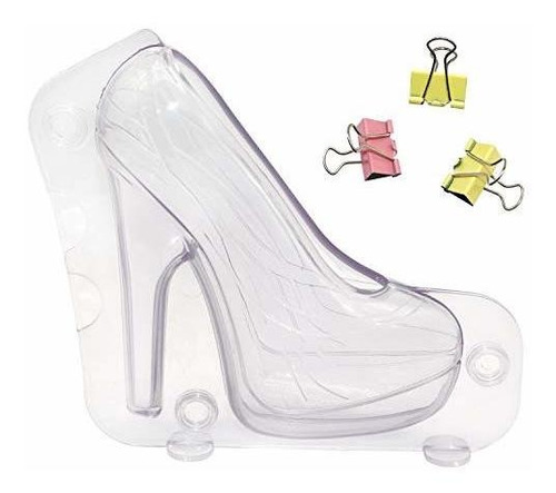 Molde De Chocolate Para Zapato De Tacón 3d Grande Con 3