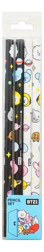 Set Escolar Bts Bt21 Tata Original Line Friends Studio8 8pz