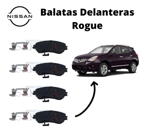 Jgo Balatas Delanteras Rogue 2011 Nissan V Advantage