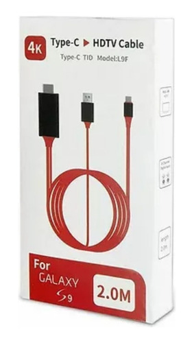 Cable Usb Tipo C Thunderbolt 3 A Hdmi 4k Macbook Samsung S9