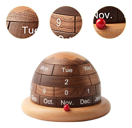 Calendario De Escritorio De Madera Calendario De Bloques