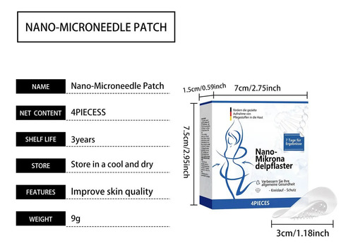 Microagujas Nanofiber Parche Gel Parche Parche