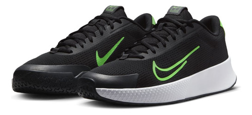 Tenis Para Hombre Nikecourt Vapor Lite 2 Negro/verde