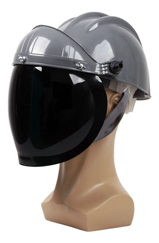 Capacete Com Protetor Facial Verde Escuro Ton 5 Soldador