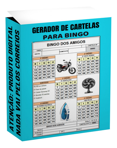 Sistema Gerador De Cartela De Bingo Para Sorteio Em Exel
