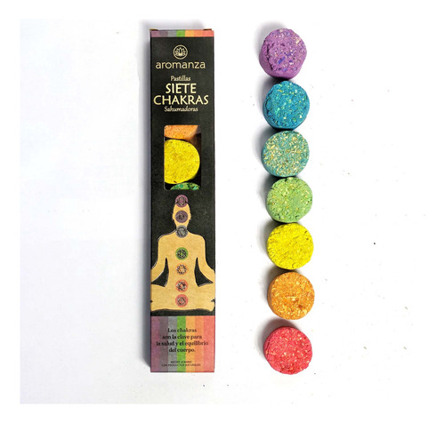 Pastillas Sahumadoras 7 Chakras De Aromanza