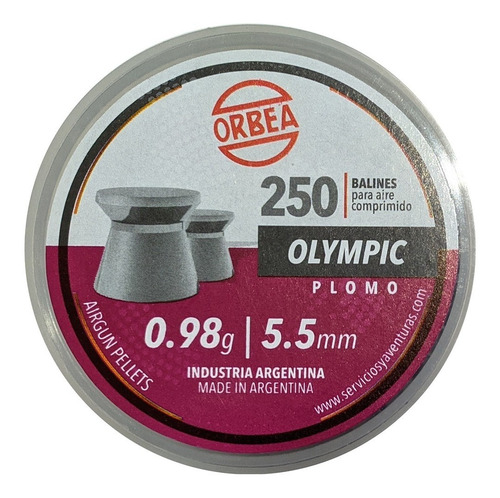 Balines Orbea Olympic 5,5 Mm 0,98g 250 Unidades