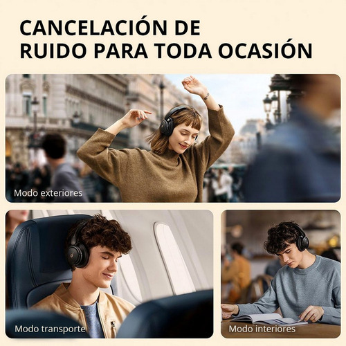 Imagen 8 de 10 de Auriculares Inalámbricos Soundcore Bluetooth Nc Q30 Negro