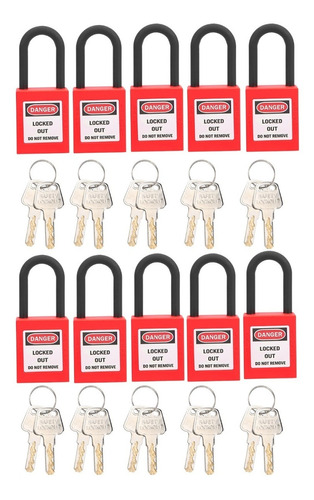 Candado De Seguridad Industrial Candado Dielectrico,10pcs