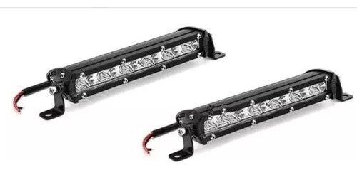 2 Exploradoras Lineal 12led 10000lm Fijas Strober Carro Moto