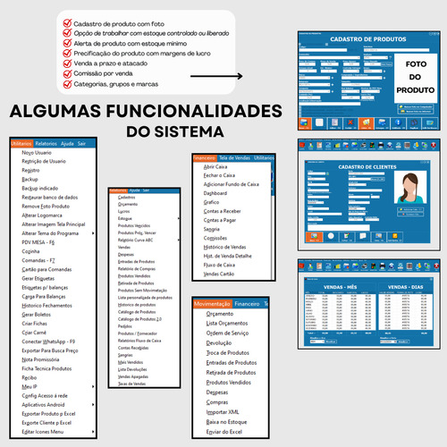 Computador Completo P/ Comércios C/ Sistema S/ Mensalidade