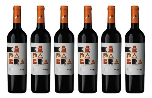 Botella De Vino Tinto Malbec Kadabra 750ml X6u