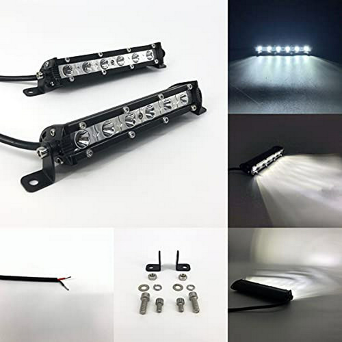 Barras De Luz - 7  Super Slim Led Light Bar 18w Single Row L