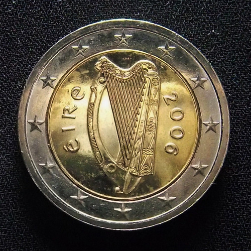 Irlanda 2 Euros 2006 Excelente Km 39 Primer Mapa