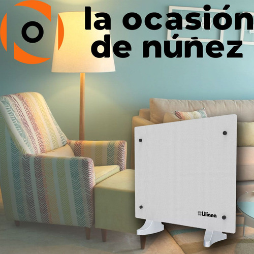 Imagen 3 de 6 de Panel De Vidrio Liliana Turbo Calefactor Piso Pared 600/1200