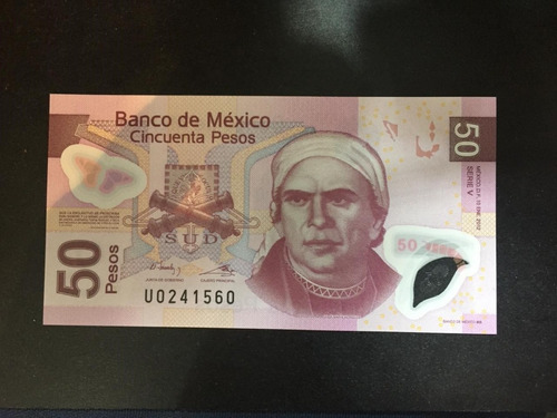 Billete De 50 Pesos Morelos De Polímero