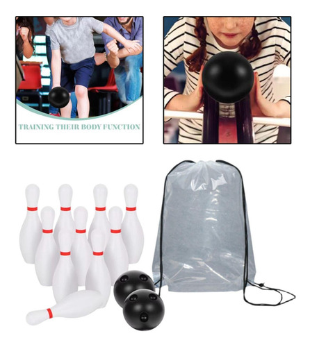 Juego De Bolos Para Niños Juguetes De Bolos Al Aire 16 Cm
