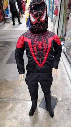 Imagen 1 de 4 de Miles Morales Spiderman Disfraz 