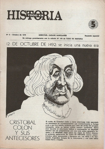 Separata Especial Nº 5 Revista Todo Es Historia Octubre 1979