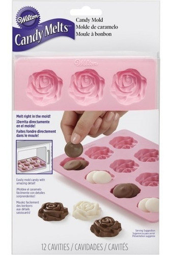 Molde De Silicona Rosas Para Bombones Wilton 2115-8516