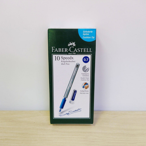 Bolígrafo Faber Speedx 07 Azul.