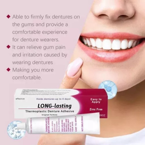 Nuevo Adhesivo Para Dentaduras Postizas Pegamento Para