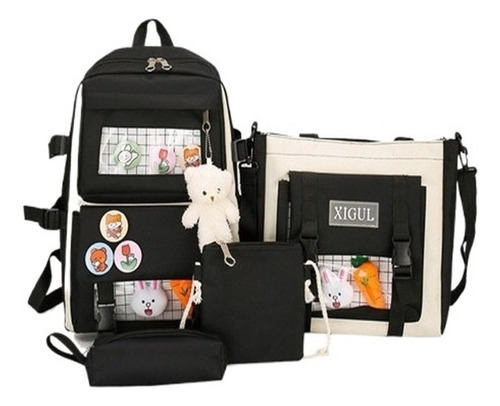 S Conjunto De Estudio De Cuatro Piezas Con Mochila Japonesa