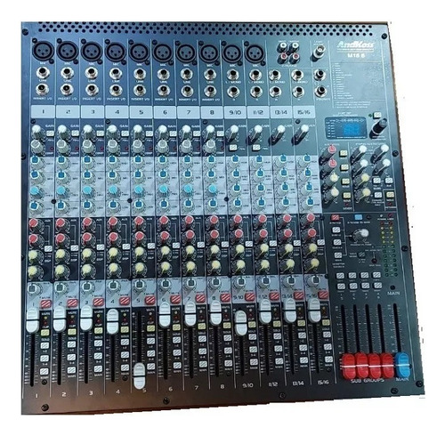 Consola Mixer 16 Canales Profesional  Andkoss Audioimport